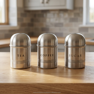 New Best Price Eco-Friendly Stainless Steel Dome Lid Stackable Food Storage Canisters Freshness Preservation Home Organization - Product Image 4