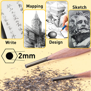 ดินสอกราไฟต์ฟอสก้า รุ่นพิเศษ ทนทานต่อการหัก คุณภาพพรีเมียม มาตรฐานโรงเรียน ไส้ HB สำหรับเขียน วาดภาพ และร่างภาพ - Product Image 5