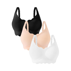 Của phụ nữ liền mạch thạch không dây push-up BRAS với hỗ trợ và nâng bảo hiểm đầy đủ T-Shirt Bra không có Underwire cup Logo - Product Image 2