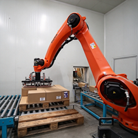 Robot Arm Palletizing KUKA KR 140 R3200-2 PA Berkinerja Tinggi Canggih, Beban Angkut 140kg, Jangkauan 3195mm, dengan Vakum Pad untuk Logistik