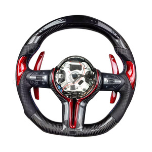 Volante in Fibra di Carbonio con Display LED per <span class=keywords><strong>BMW</strong></span> M2 M3 M4 M5 M6 X5M X6M F80 F30 F10 F16 F32 F36, Upgrade Interni - Product Image 1