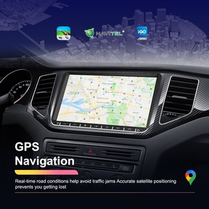 Podofo 9 "DIN đôi <span class=keywords><strong>Android</strong></span> đài phát thanh xe autoradio Carplay <span class=keywords><strong>Android</strong></span> Auto Car Stereo GPS Wifi RDS cho VW/Passat/Golf/MK5/MK6/Jetta - Product Image 2