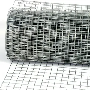 BOCN制造商定制热浸镀锌2 "* 4" 方形开口焊接丝网辊，用于保护围栏
