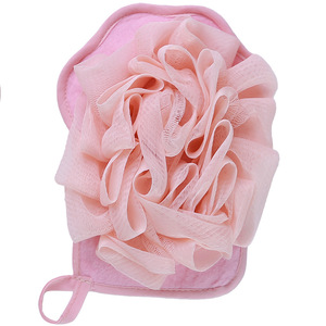 Oval-Shaped Double-Layer Keratin Thickened PE Bath Gloves for Shower <b>Scrubbing</b>-Zenidoo Brand - Product Image 1