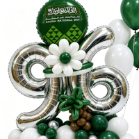 J'adore Oman, décorations de fête de la Journée nationale d'Oman, ensemble de guirlandes de ballons, célébration du 18 novembre