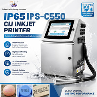 Impresora de Inyección de Tinta CIJ de Bajo Costo IPS-C550, Máquina de Codificación de Inyección de Tinta Continua para Pequeñas Empresas, Impresión de Fechas en Botellas y Cajas