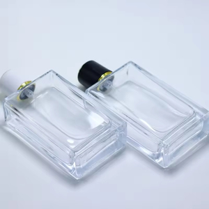 Wholesale Elegant Frasco De <b>Perfumes</b> Clear Glass <b>Spray</b> <b>Bottle</b> Cologne <b>Bottles</b> Crimp <b>Perfume</b> <b>Bottle</b> With Black Golden Cap - Product Image 2