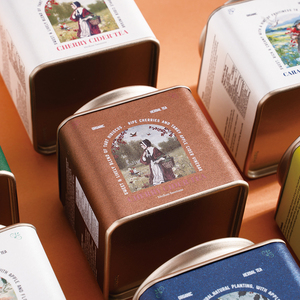 Boîtes hermétiques carrées de qualité alimentaire Tianhui pour le stockage des sachets de thé Earl Grey Tea Black Tea Container - Product Image 1