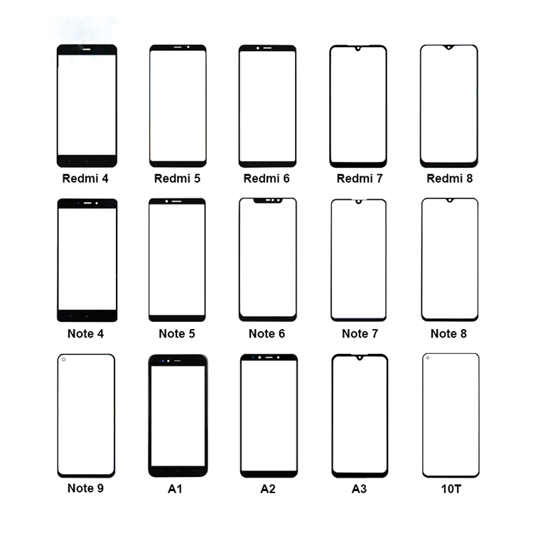 Glass Oca Screen Replacement for Redmi Note Pro
