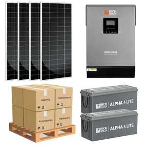 ชุดพลังงานแสงอาทิตย์ออฟกริด800วัตต์3K แบตเตอรี่ลิเธียม5-7kWh [Core PLUS] ชุดพลังงานแสงอาทิตย์นอกระบบ800วัตต์อุดมไปด้วยพลังงานแสงอาทิตย์3K แกนแบตเตอรี่ลิเธียม - Product Image 1