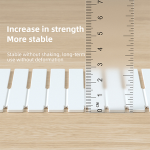 Séparateur de tiroirs de maquillage multi-tailles pour la maison Séparateur de grille de bricolage réglable Séparateur de rangement blanc - Product Image 5