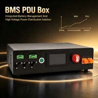 ECBMS Smart BMS 24V LiFePO4 400V 100V 100A 200A 16S avec contrôle via application Bluetooth, auto-équilibrage, protection contre les courts-circuits et les surcharges, boîtier PDU