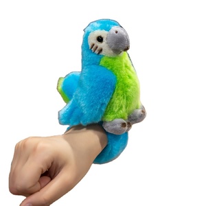 Anneau d'applaudissement d'animal de <span class=keywords><strong>perroquet</strong></span> en peluche de 20cm personnalisé, bracelets de claque de <span class=keywords><strong>perroquet</strong></span> colorés pour le cadeau d'enfants - Product Image 1