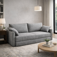 Canapé modulable quatre places avec rembourrage en éponge, design moderne pour hôtel et appartement, tissu compressible sous vide, ensemble de loisirs