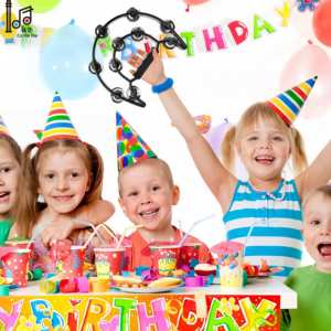 Diseño privado Precio más bajo con alta calidad 40 Pandereta Jingles Tambor de mano Pandereta educativa para niños para jardín de infantes - Product Image 4