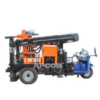 Foreuse rotative montée sur tracteur APCOM, moteur diesel, pompe, moteur, forage de puits d'eau, profondeur maximale de 500 m, prix compétitif