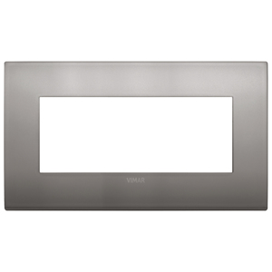 Vimar <b>Wall</b> Switch <b>Plate</b> 15.65x9.7x1.7 Cm Black Nickel Finish - Product Image 1