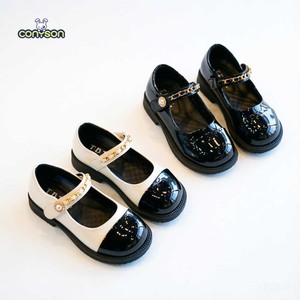 Groothandel kinderschoenen Mary Janes 2026 lente herfst nieuw binnenkomst zachte meisjes zwarte lederen schoenen prinsessenjurk schoenen voor kinderen - Product Image 1
