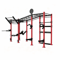 Rack de Fitness Multifuncional Personalizable CF / Rack de Sentadillas para Entrenamiento Físico y de Fuerza Crossfit