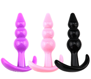 Estimulador <span class=keywords><strong>Anal</strong></span> largo de silicona con tres cuentas para hombres y mujeres y tapón <span class=keywords><strong>Anal</strong></span> Gay <span class=keywords><strong>Tapon</strong></span> <span class=keywords><strong>Anal</strong></span> - Product Image 3