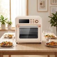 Four à friture à air chaud électrique 800W 18,5L haute puissance avec cuisson par convection, revêtement céramique antiadhésif, multifonctionnel pour la maison