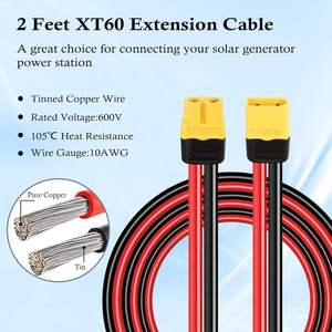 Conectores de terminal impermeables personalizados Xt60, conector de cable de extensión hembra Xt60 - Product Image 5
