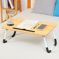 Nouveau bureau d'ordinateur pliable bureau paresseux étudiant dortoir Mobile facile petite Table avec porte-gobelet bureau d'apprentissage