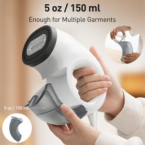 Vaporizador de Ropa Portátil Eléctrico Compacto para el Hogar y Viajes, Eliminador de Arrugas en Seco y Húmedo, Vaporizador de Prendas de Mano con Succión - Product Image 6