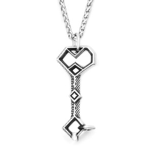 Yunnique-collar con colgante de llave Thorin estilo Hobbit Retro, de acero inoxidable, joyería Punk Hip Hop para hombre, regalo - Product Image 5