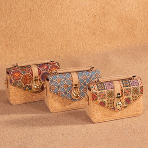 <span class=keywords><strong>Sac</strong></span> bandoulière rétro WS216 à motif géométrique écorce, deux sangles, en PU écologique, pour l'été/l'hiver - Product Image 6
