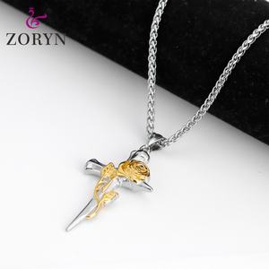 Crucifijo de Acero Inoxidable con Colgante de Cruz de Jesús INRI, Diseño de Madera, Estilo Religioso Gótico Vintage Cristiano, de Acero de Titanio para Hombres y Mujeres - Product Image 5