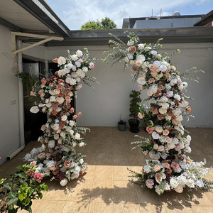 Wholesale <strong>Rustic</strong> <strong>Boho</strong> <strong>Wedding</strong> Arch Coffee Brown Horn Floral Handmade <strong>Decor</strong> for European Vintage Proposal Ceremony - Product Image 3