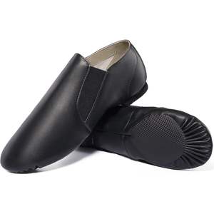 Chaussures de jazz unisexes Dynadans, dessus en cuir PU, à enfiler, plates, pour femmes et hommes UG - Product Image 5