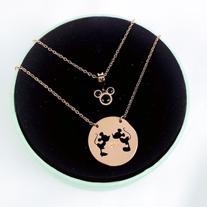 Diseñador inspirado en Mickey pendientes y San Valentín personalizado collar Cham para las mujeres <span class=keywords><strong>de</strong></span> la joyería <span class=keywords><strong>de</strong></span> los hombres - Product Image 5