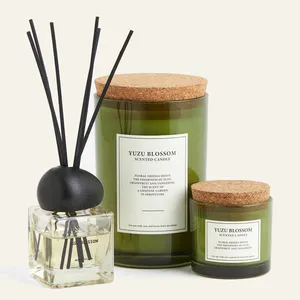 Wholesale Home Decoration Gift Sets Luxury Soy Wax Scented Candles Reed Diffuser Room Spray Home Fragrance Gift Sets