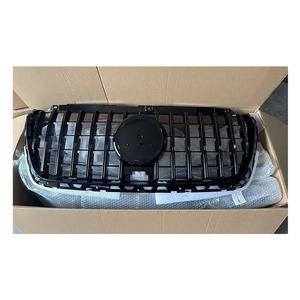 Calandre avant noire à barres verticales style B <span class=keywords><strong>AMG</strong></span> GT améliorée pour Mercedes Benz <span class=keywords><strong>Sprinter</strong></span> 2014-2017 W907 - Product Image 4