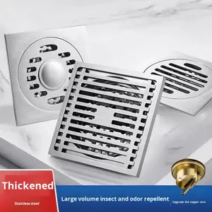 Custom All-copper Anti-Odor Core Floor Drain for Bathroom Shower Room Hotel Washing Machine-Modern and Simple Design - Product Image 2