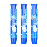 Gomme créative Soododo en forme de stylo, motif dinosaure de dessin animé, gomme à pression pour la rentrée scolaire