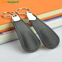 Porte-clés rond en cuir de vachette de luxe fait main avec logo personnalisé, métal vierge pas cher pour téléphone