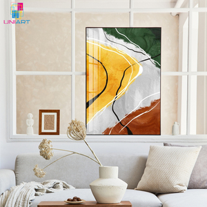 UNIART lukisan dekoratif abstrak Modern, seni dinding latar belakang Sofa minimalis Nordik, lukisan untuk ruang tamu - Product Image 4