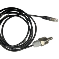 Sensor Suhu Digital Tahan Air Berulir Thermal Probe 1/2" NPT Ds18b20 CAT 6 4-Konduktor Xxd-cat6 Ftp Brand