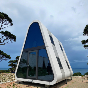 Hotel e appartamenti modulari a doppio strato in acciaio per attrazioni turistiche case triangolari centri commerciali - Product Image 4