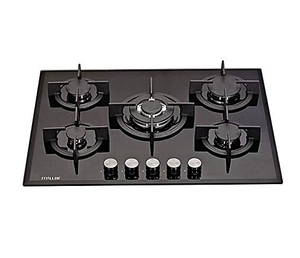 Nueva Estufa de Gas Comercial de 5 Quemadores, de Hierro Fundido, con Cubierta de Vidrio Templado, para Cocina de Camping, Hornilla de Mesa, Compatible con Propano y Butano - Product Image 3