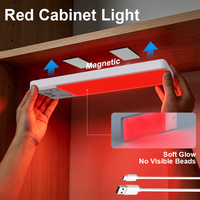 Barre lumineuse magnétique rechargeable OEM ABS 144 LED 5000 mAh pour armoire de cuisine, certifiée ROHS, avec abat-jour en plastique, fixation murale