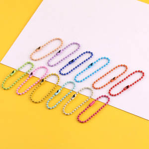พวงกุญแจลูกปัดหลากสีสันเคลือบสี  ขนาด 2.0 มม. ยาว 10 ซม. สำหรับงาน DIY  งานฝีมือ และเครื่องประดับ - Product Image 3