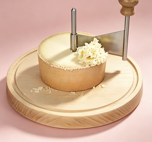 Affettatrice Manuale per Cioccolato e Formaggio in Acciaio Inox di Alta Qualità con Tagliere in Legno - Product Image 5