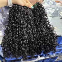 Extensions de cheveux humains ondulés profonds de 10 à 30 pouces, boucles Pixie, mèches de cheveux bouclés profonds, tissage de cheveux bruts