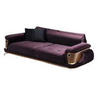 Canapés YSS, meubles de chambre à coucher, meubles en tissu, design moderne de luxe haut de gamme, microfibre, design italien, grand bleu, métal, bois