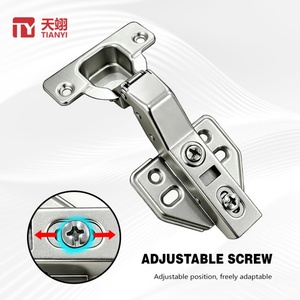 Charnière d'angle hydraulique à fermeture douce en acier laminé à froid TIANYI 30 degrés pour armoire d'angle et placard de cuisine - Product Image 2