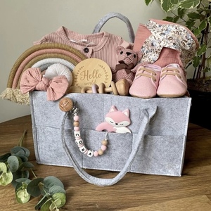 Vente en gros Grande boîte de rangement pour couches Panier de voyage portable pour bébé <span class=keywords><strong>Sac</strong></span> de rangement pour pépinière Panier avec multi-poches - Product Image 2